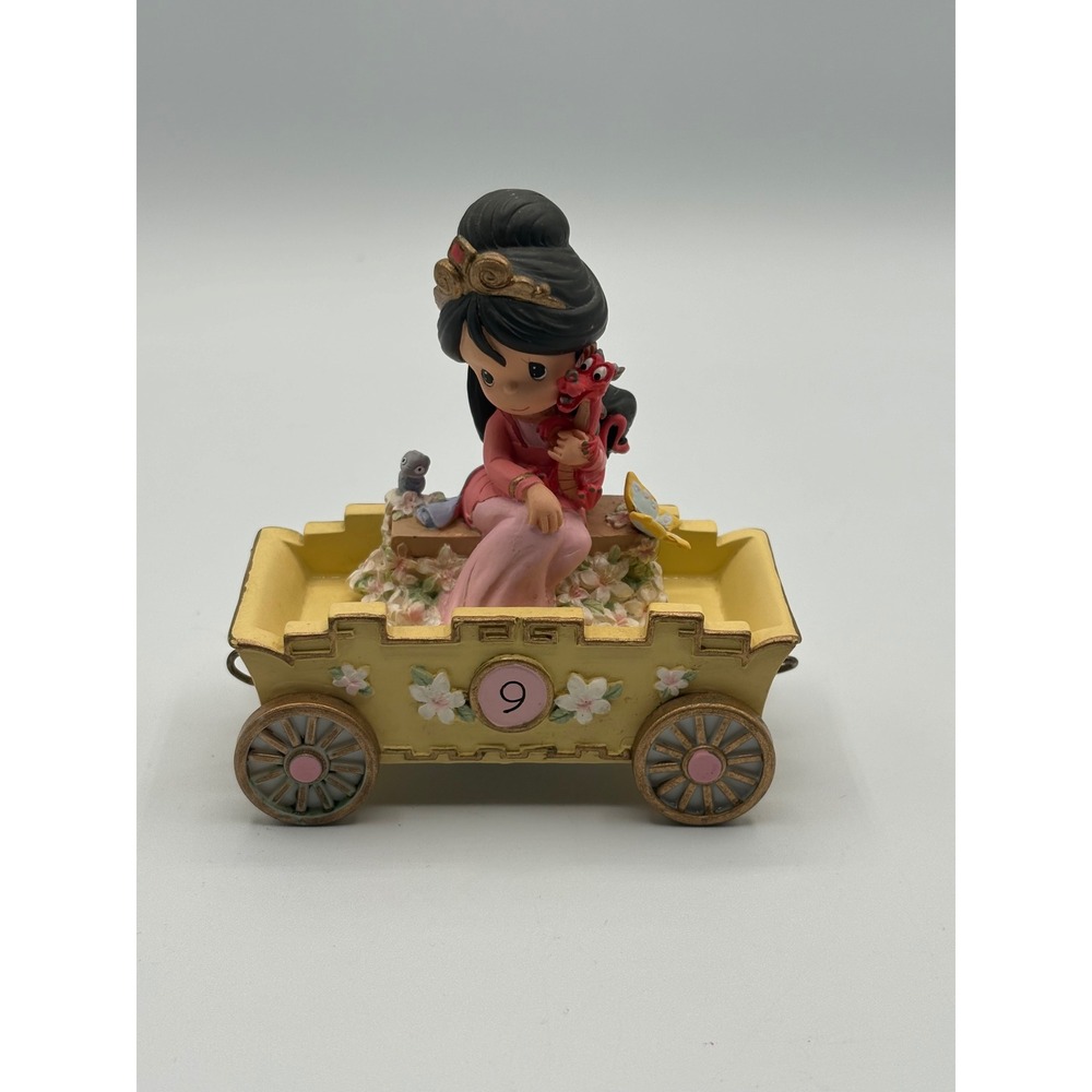 Precious Moments Disney Mulan Birthday Train Number 9 Figurine Mushu 114426